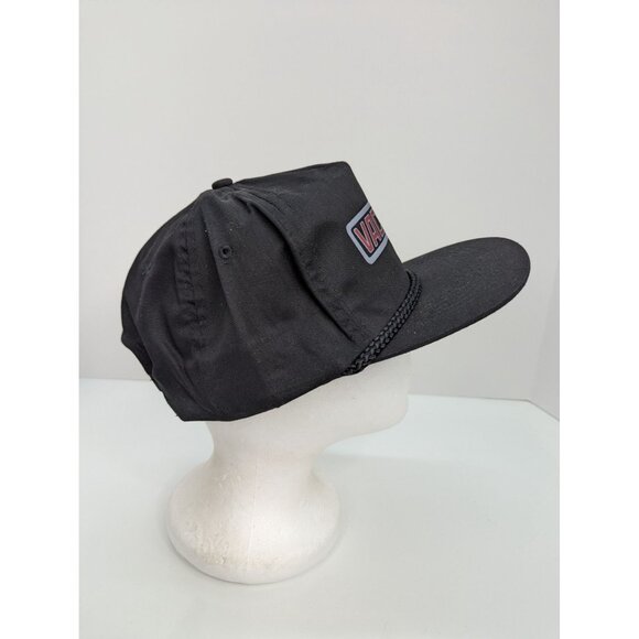 VAC-CON Graphic Logo Men Black Wide Brim Braid Adjustable Snapback Cap Hat - Picture 4 of 8